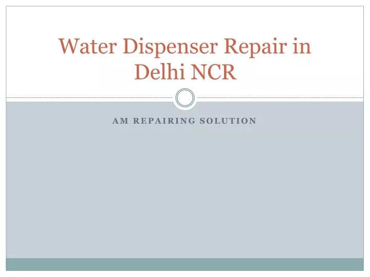 water dispenser repair in delhi ncr