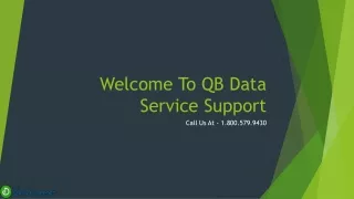 welcome to qb data service support