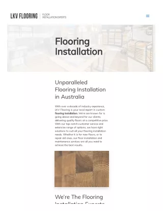 Flooring Installation