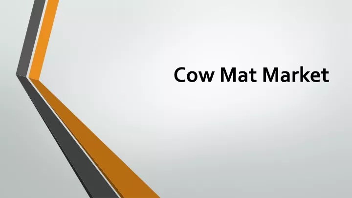 cow mat market