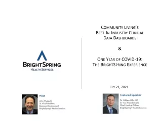 Clinical Data Dashboards AND One Year of COVID-19