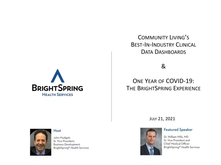 community living s best in industry clinical data dashboards