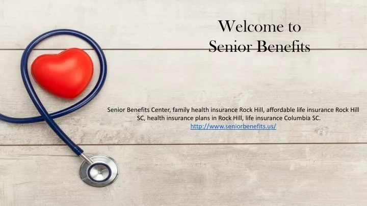 welcome to senior benefits