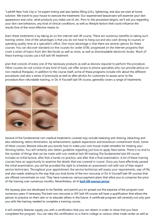 lashlift new york city is 1st expert tinting