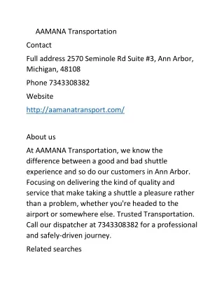 aamana transportation