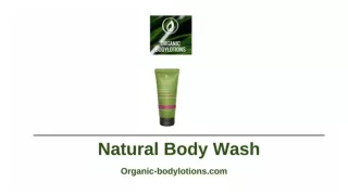 Natural Body Wash - Organic Bodylotions