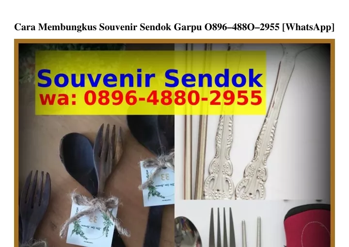 cara membungkus souvenir sendok garpu o896 488o