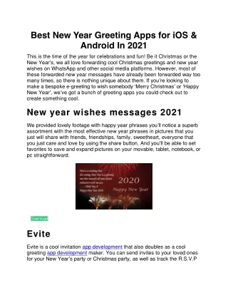 best new year greeting apps for ios android