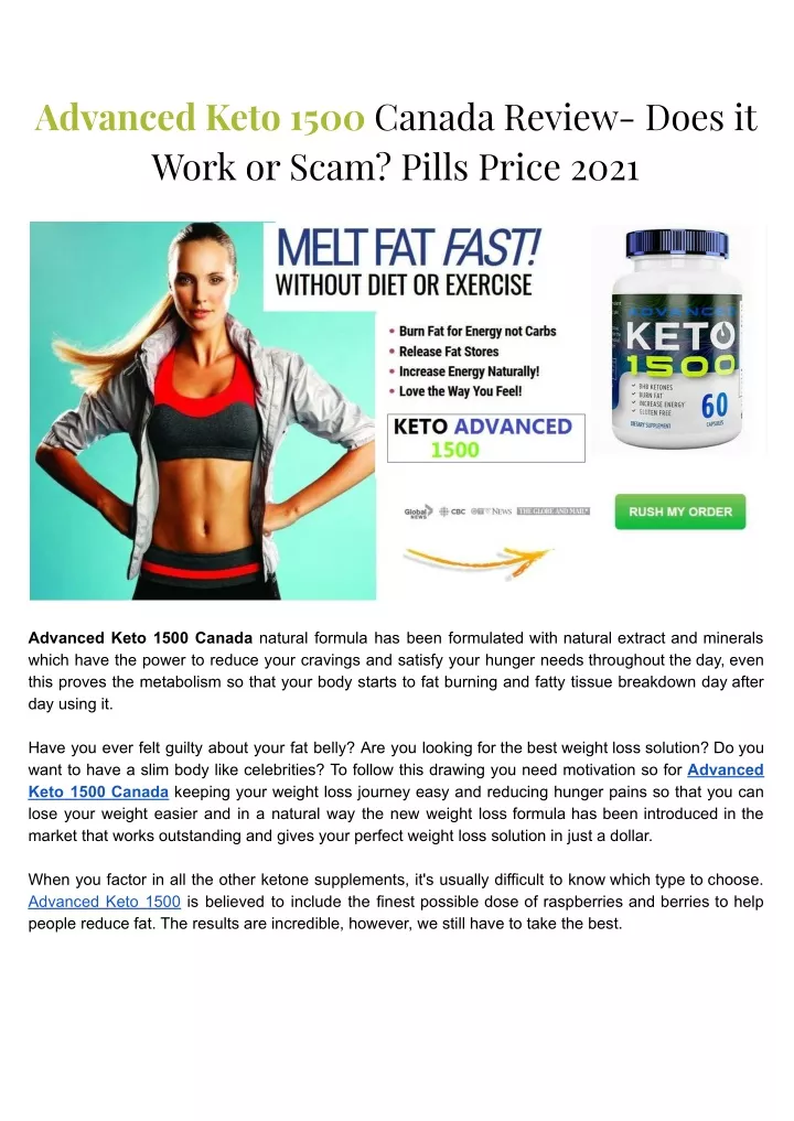 advanced keto 1500 canada review does it work