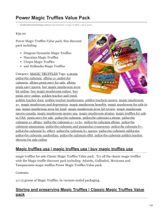 power magic truffles value pack