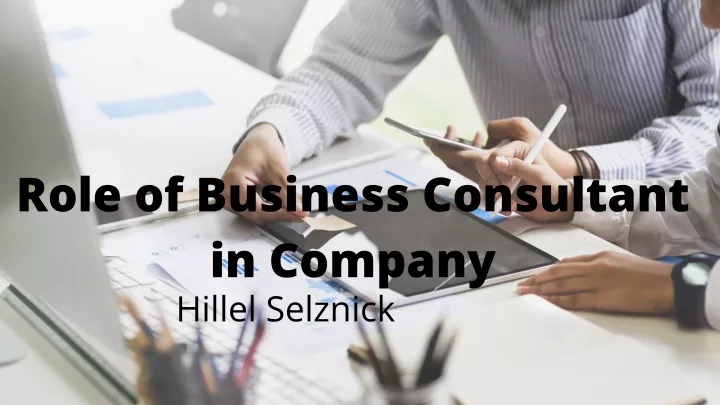role of business consultant in company hillel