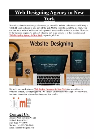 Web Designing Agency in New York