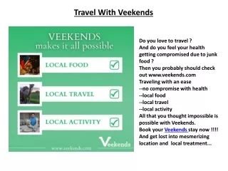 travel with veekends