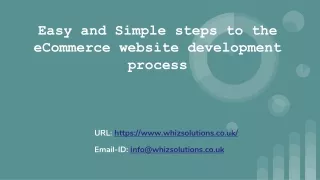 Easy and Simple steps to the eCommerce website development process