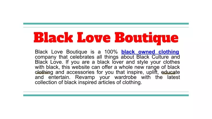black love boutique black love boutique