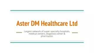Aster DM Healthcare - India