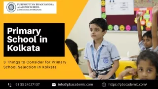 3 Things to Consider for Primary School Selection in Kolkata