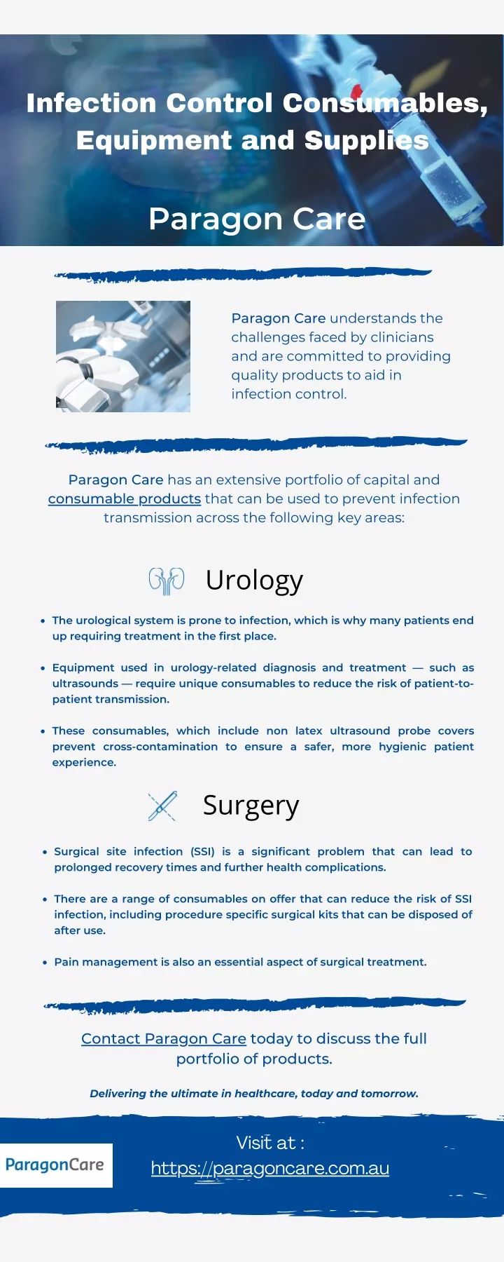 infection control consumables equipment