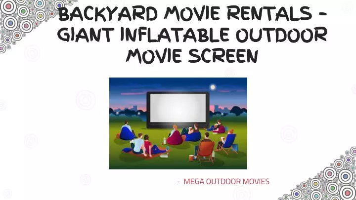 backyard movie rentals giant inflatable outdoor movie screen