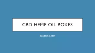 cbd hemp oil boxes