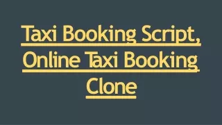 t axi booking script