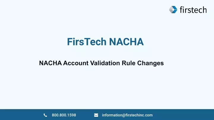 firstech nacha