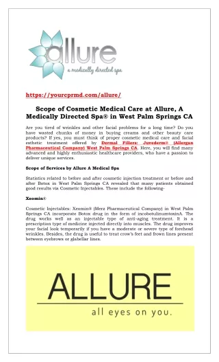 https yourcprmd com allure scope of cosmetic