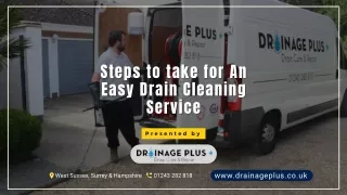 Steps to take for An Easy Drain Cleaning Service