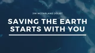 Jim McFarland Joliet talks about Wildlife Conservation