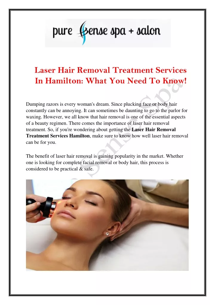 laser hair removal treatment services in hamilton