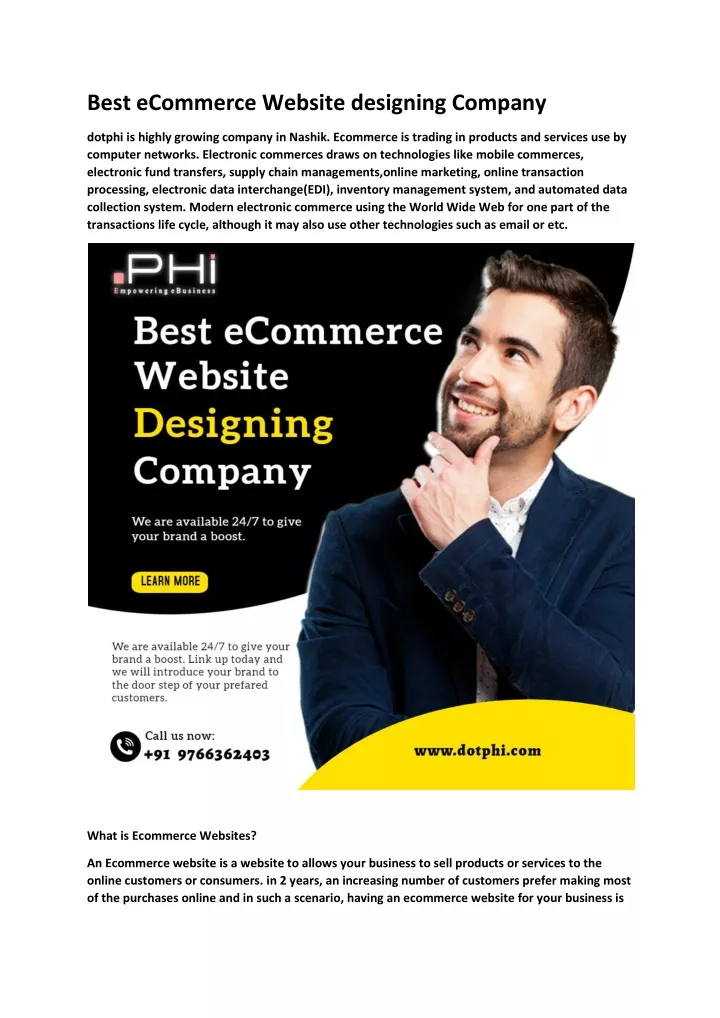 best ecommerce website designing company