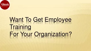 Employee Training Programs by R3Results