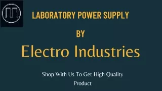 Laboratory Power Supply