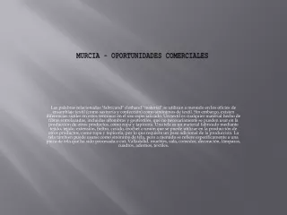 murcia oportunidades comerciales