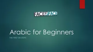 Arabic for Beginners PDF