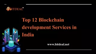 top 12 blockchain development services in india