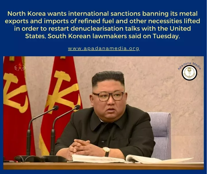 north korea wants international sanctions banning