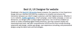 best ui ux designer for website