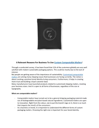 6 relevant reasons for business to use custom