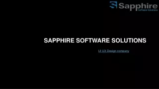 sapphire software solutions