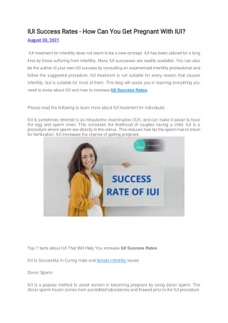 iui success rates iui success rates