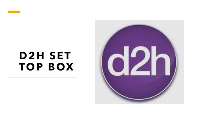 d2h set top box