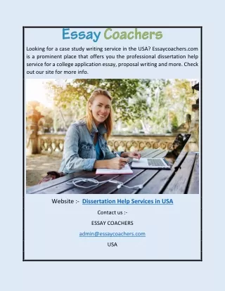 Dissertation Help Services in USA | Essaycoachers.com