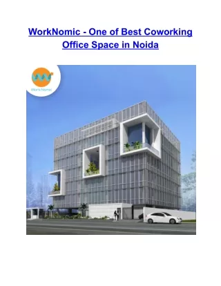 Best Coworking Office Space in Noida - Worknomic