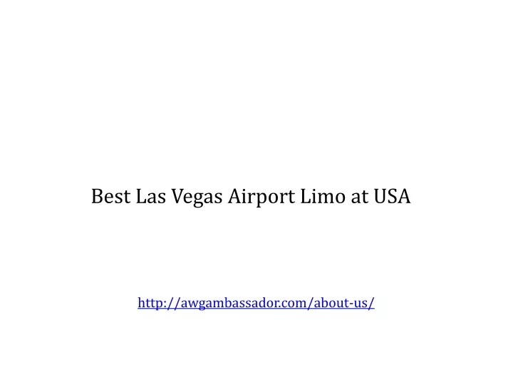 best las vegas airport limo at usa