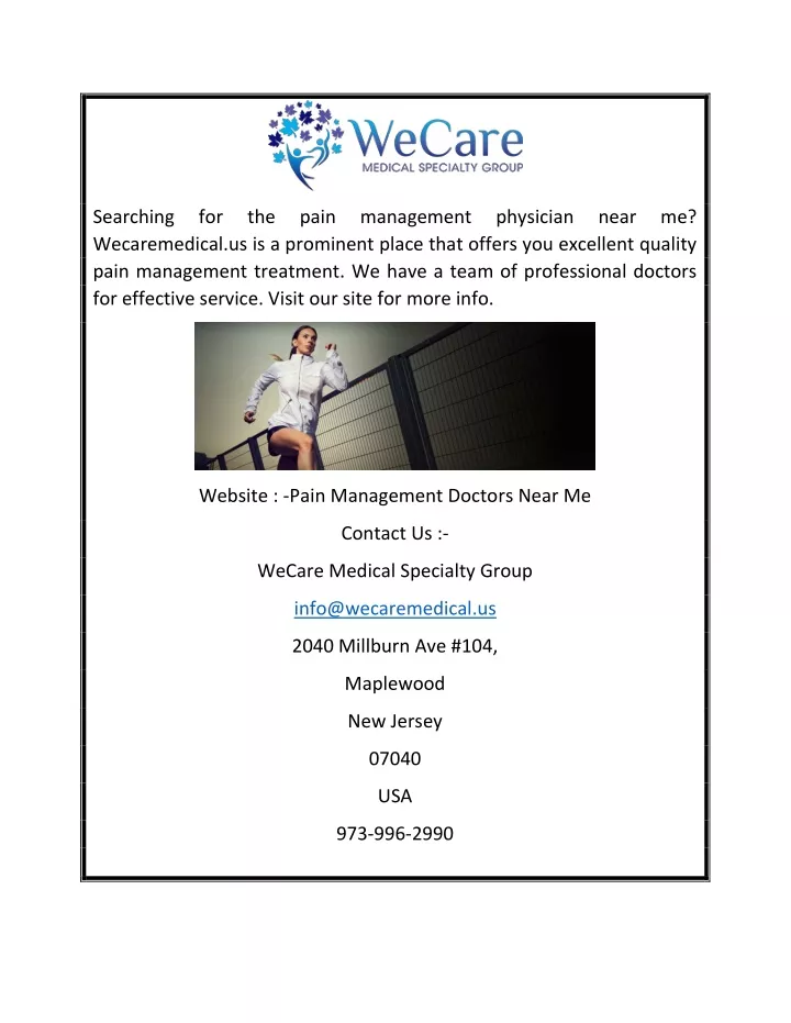 searching wecaremedical us is a prominent place