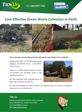 Cost-Effective Green Waste Collection in Perth