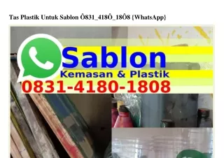 Tas Plastik Untuk Sablon ౦83l.4l8౦.l8౦8(whatsApp)