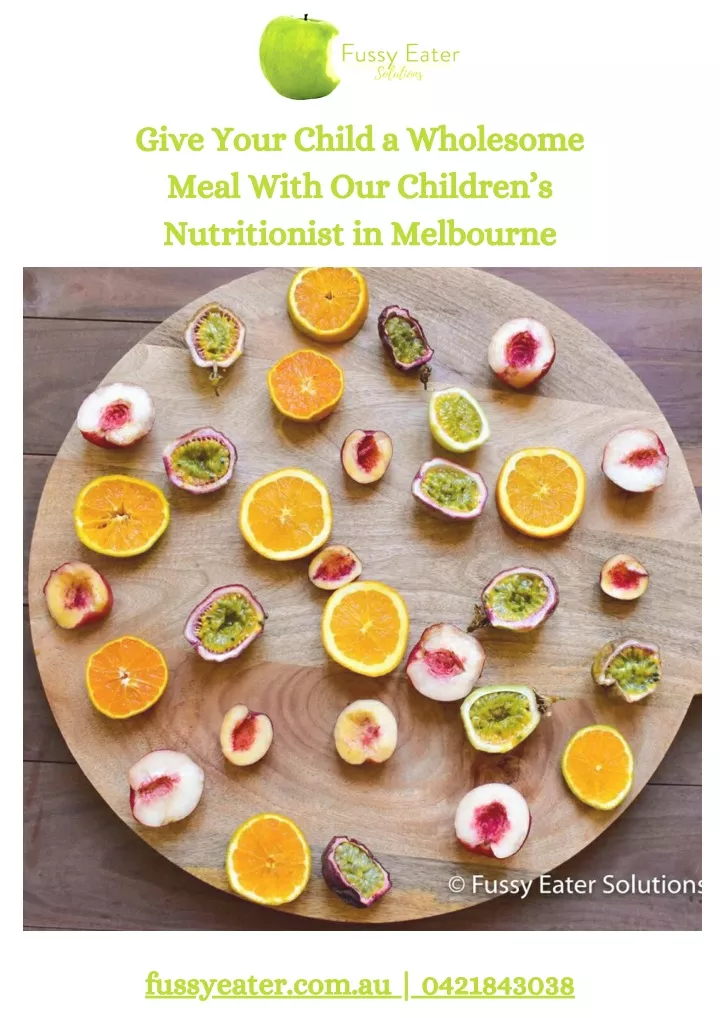 give your child a wholesome meal with