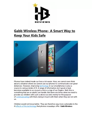 gabb wireless phone a smart way to keep your kids
